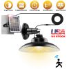Solar Shed Light with Separate Panel Wall Mounted Solar Pendant Light Indoor Outdoor with Remote Timer 3 Modes 3 Light Colors IP 55 Waterproof for Gaz